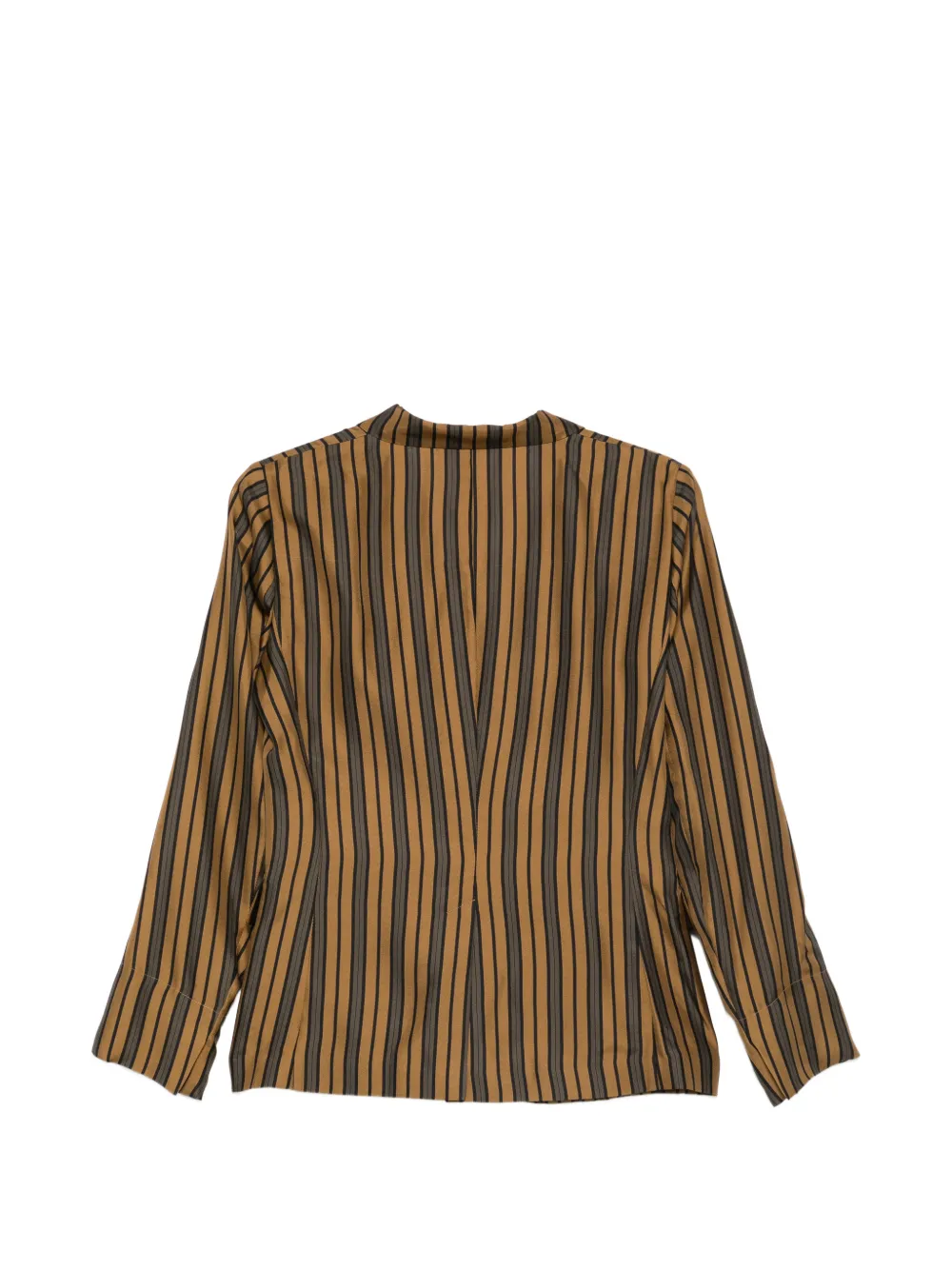 Alberto Biani Gestreepte blazer Bruin
