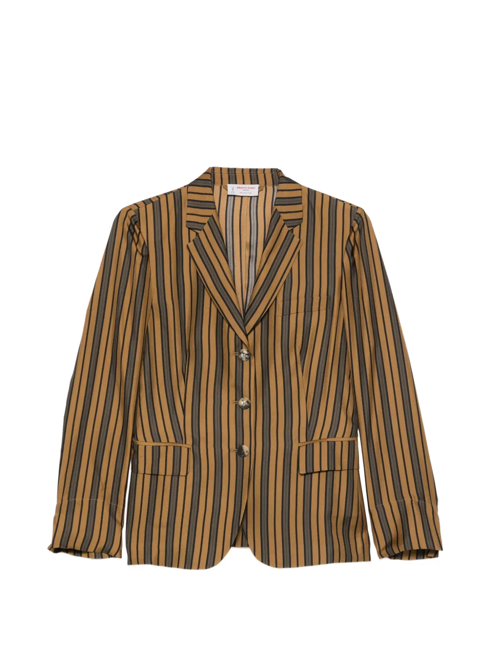 Alberto Biani striped blazer - Marrone