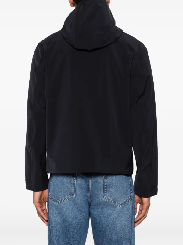 Emporio Armani Hooded zip-up Jacket | Blue | FARFETCH AO