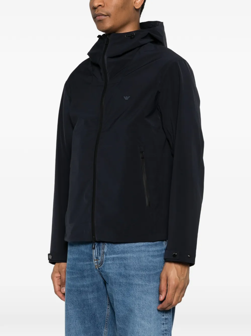 Emporio Armani Jack met capuchon Blauw