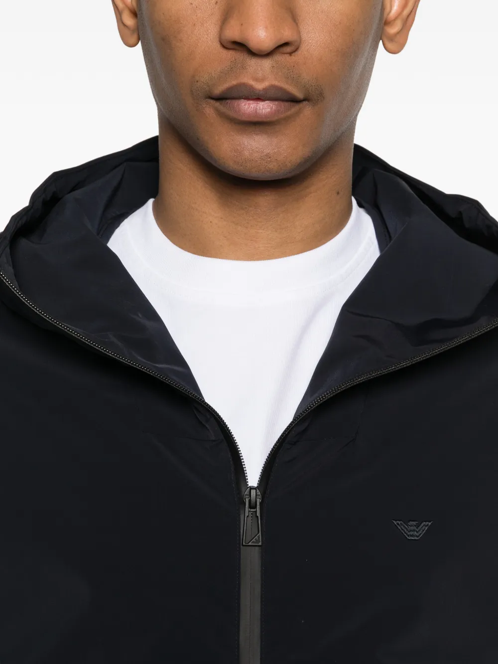 Emporio Armani Jack met capuchon Blauw