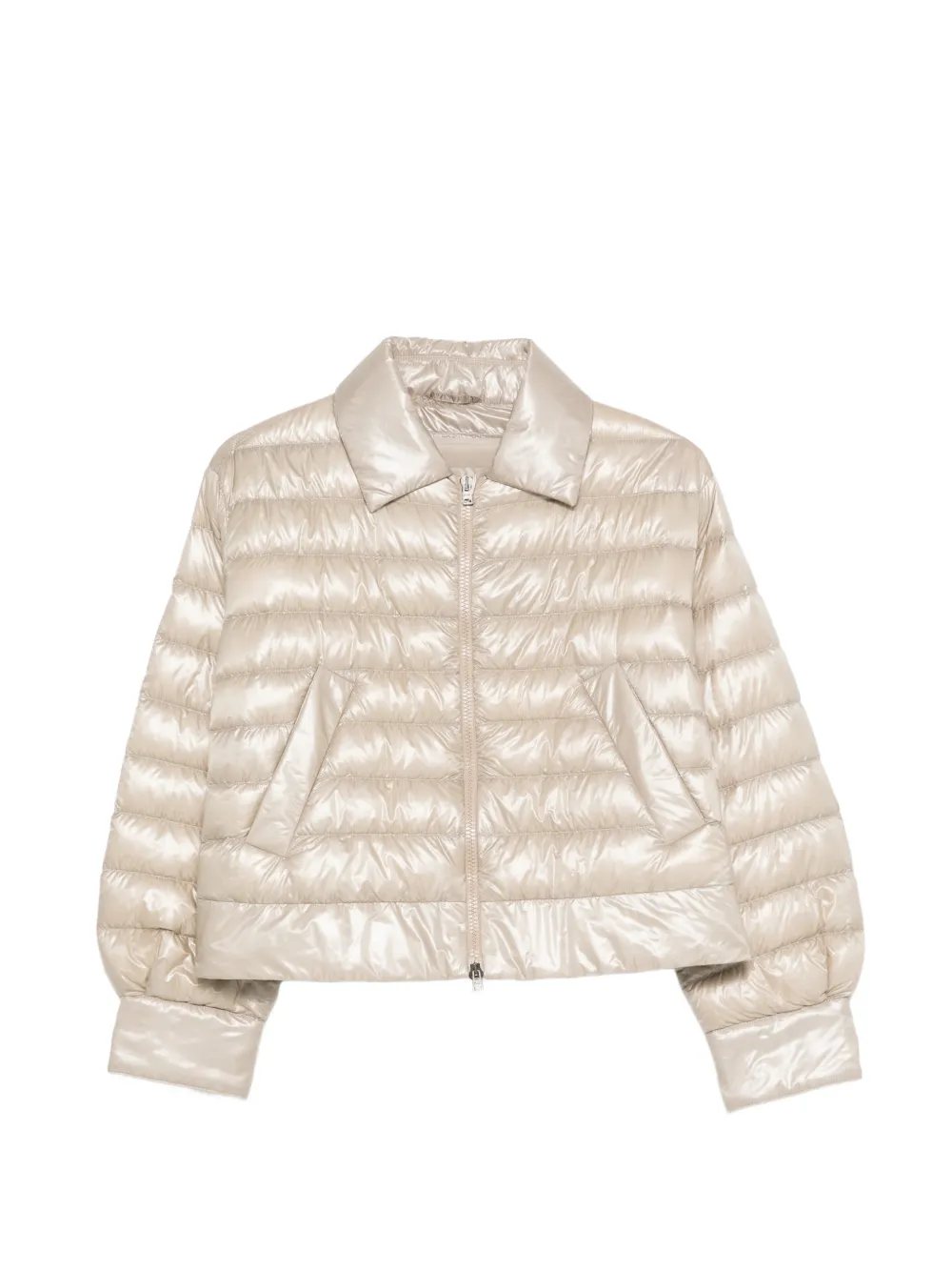 Herno polo-collar padded jacket - Toni neutri