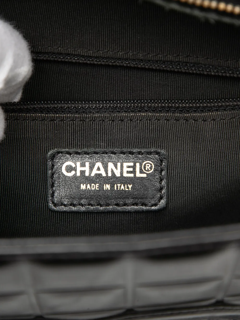 2002-2003 Cc Choco Bar Lambskin Tote Bag