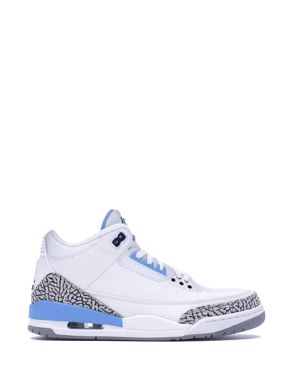 Jordan Jordan 3 "UNC Tarheels PE" print-panel sneakers - Bianco