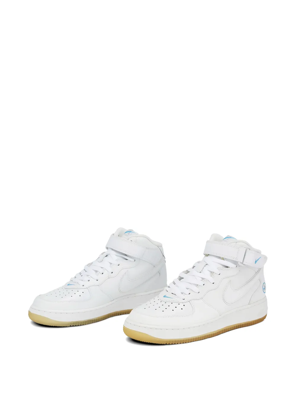 Nike Air Force 1 Mid sneakers met krokodillen-reliëf Wit