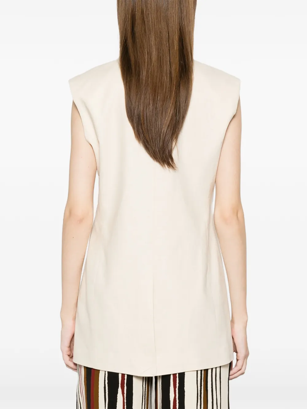 TWINSET Gilet met borduurwerk Beige