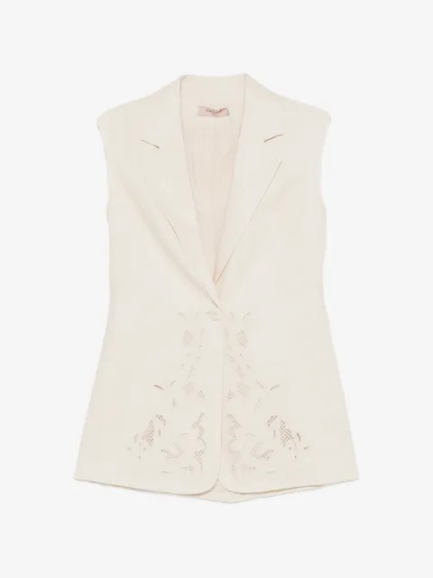 TWINSET embroidered sleeveless waistcoat