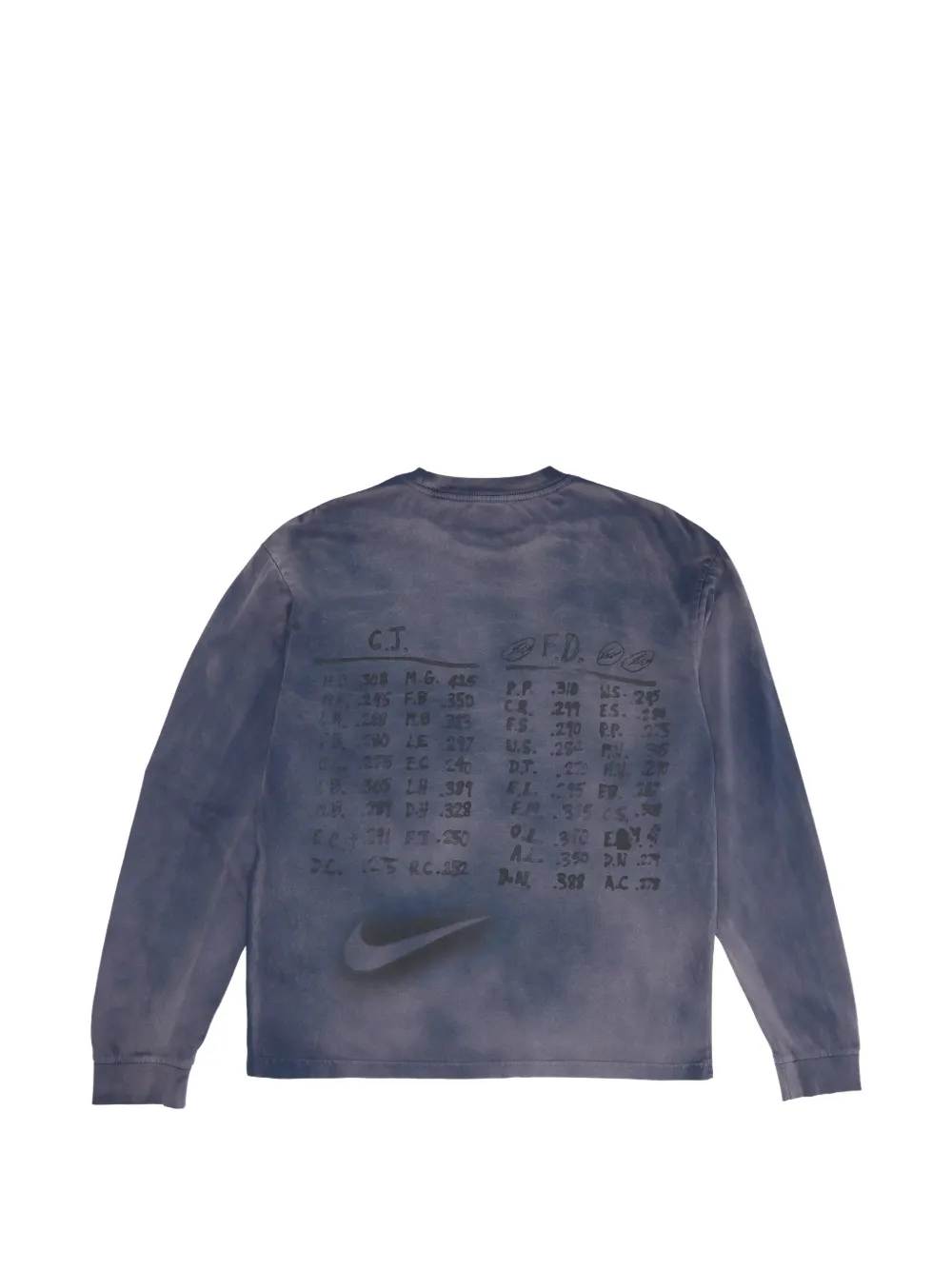 Nike x Cactus Jack x Fragment Ise Mie sweater met lange mouwen Blauw