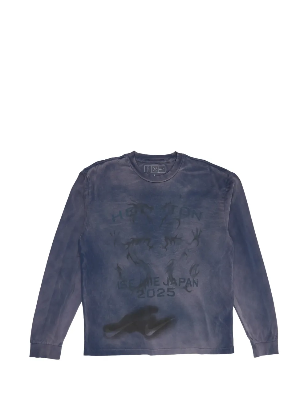 Nike x Cactus Jack x Fragment Ise Mie long-sleeve sweatshirt - Blu