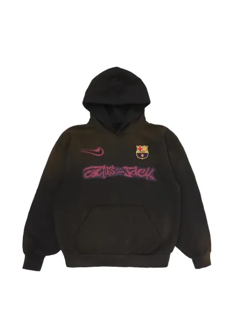 Nike x FC Barcelona x Cactus Jack split-dye crest hoodie