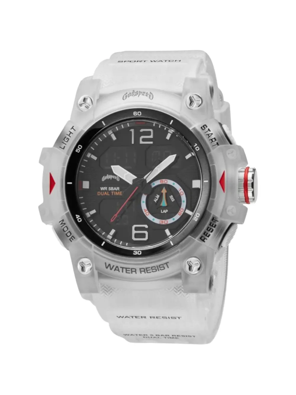 GODSPEED sc dual time watch - Nero