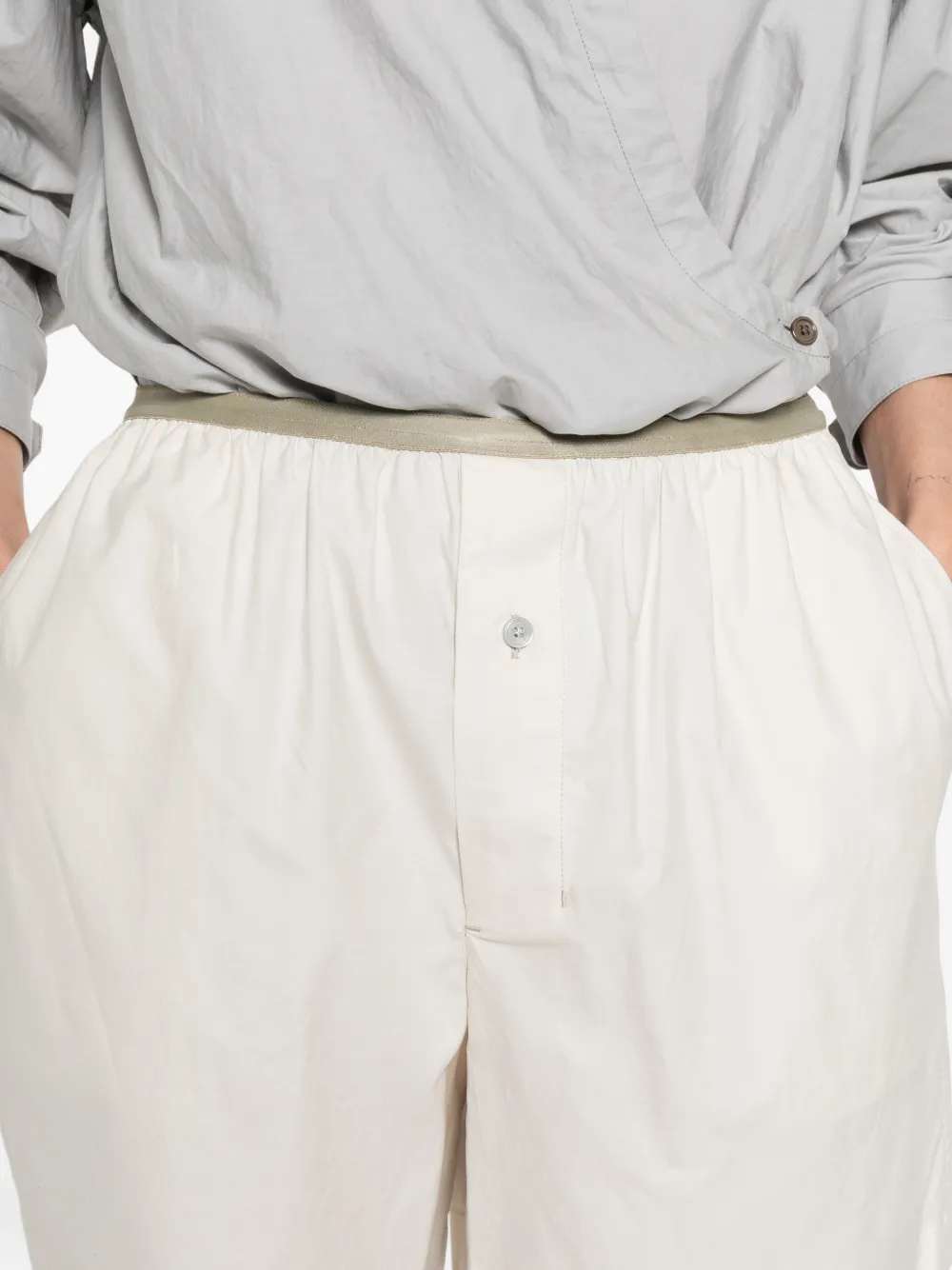 LEMAIRE Shorts verfraaid met knopen Beige