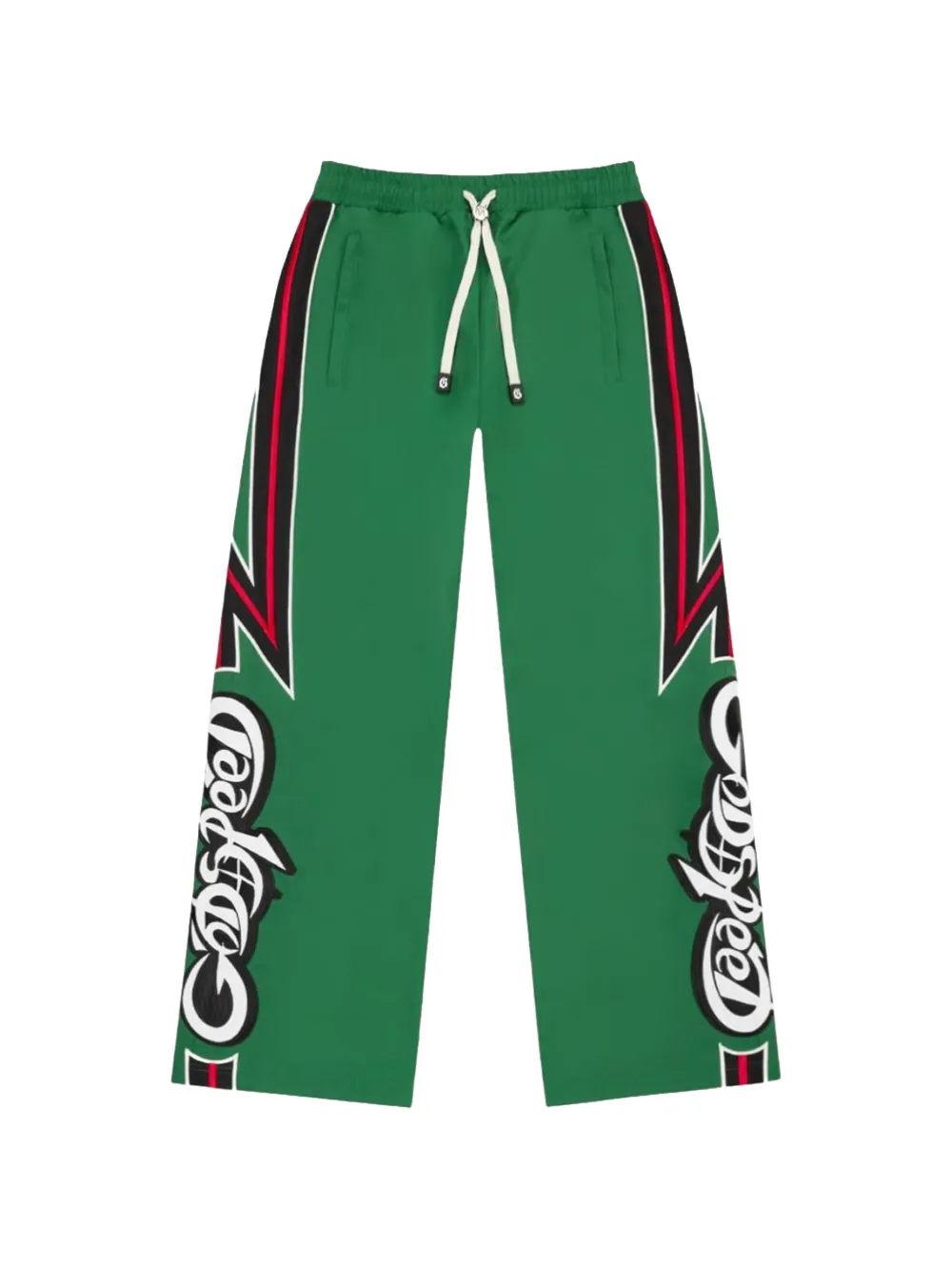 GODSPEED side stripe track pants - Verde