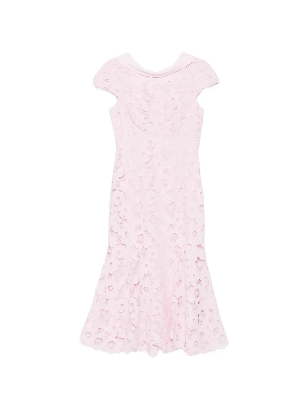Self-Portrait collar lace dress - Rosa
