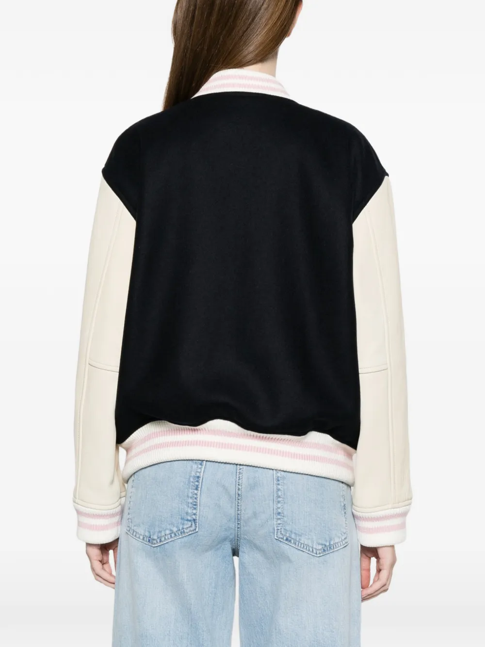 Kenzo Bomberjack met logopatch Blauw