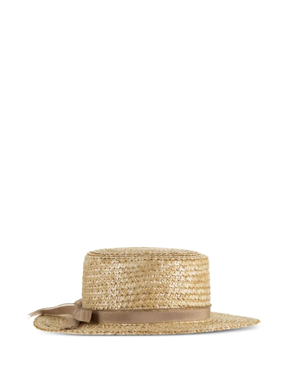  Fabiana Filippi Ribbon Hat - Neutrals 