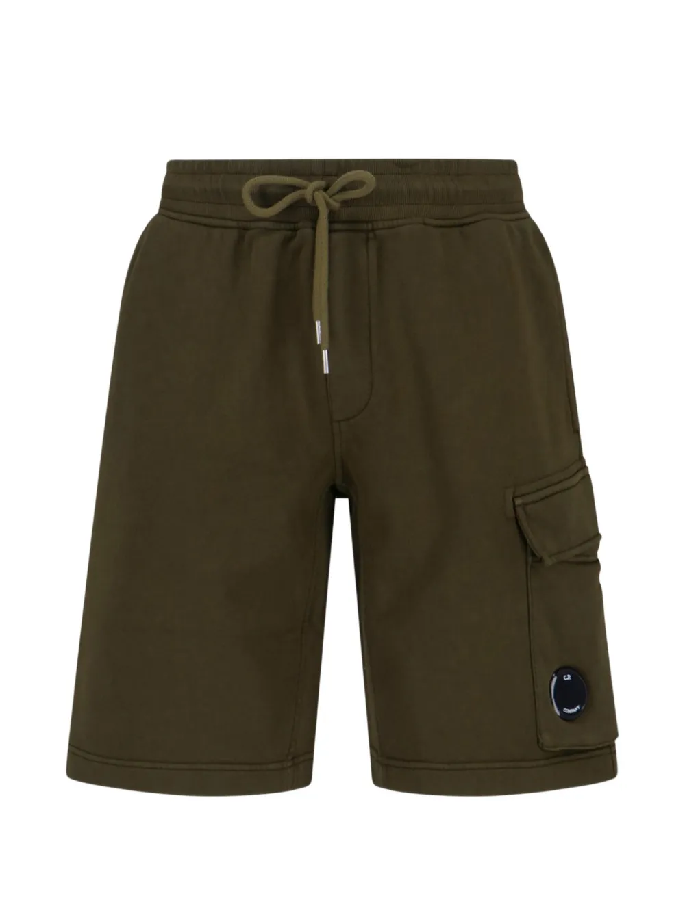 C.P. Company logo-patch pocket shorts - Verde