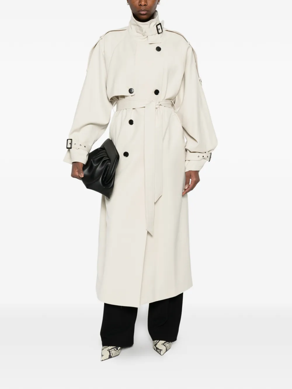  Gestuz Belted Trench Coat - Neutrals 
