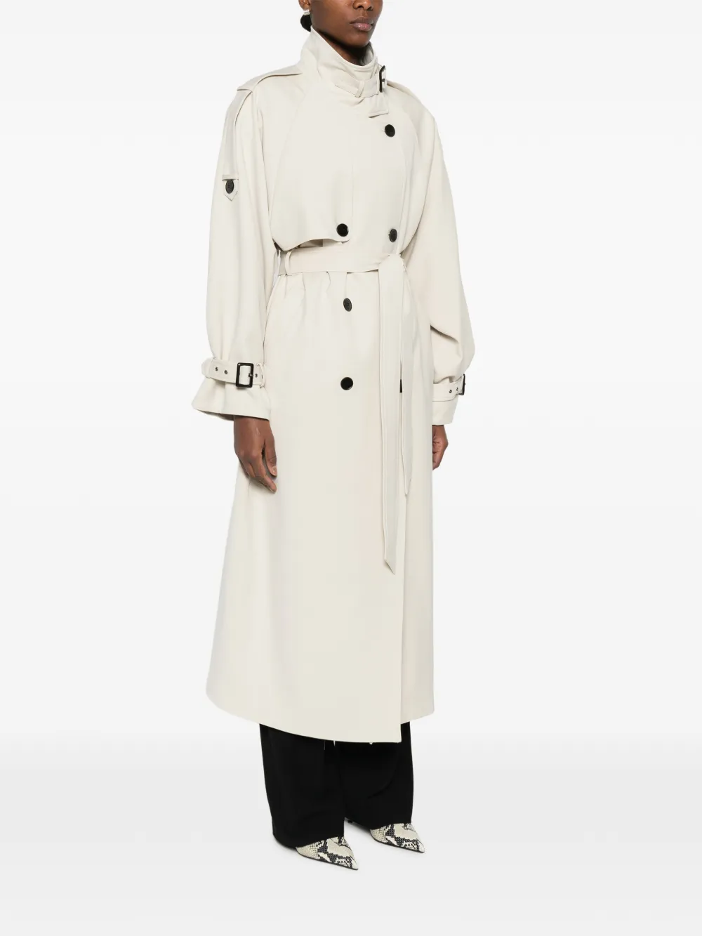  Gestuz Belted Trench Coat - Neutrals 
