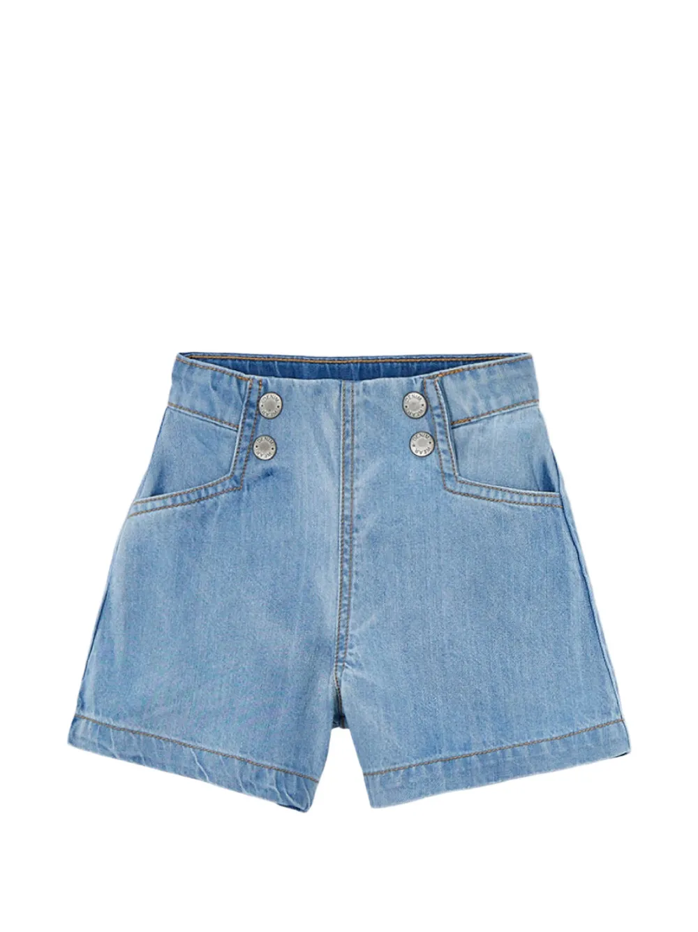 Mayoral belt-loop buttoned shorts - Blau