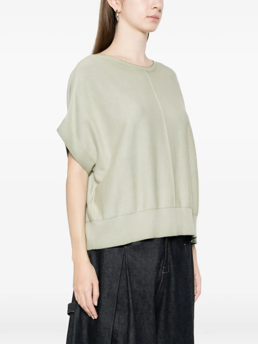  Arovescio Cotton T-shirt - Green 