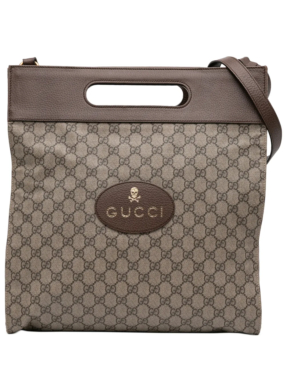 Gucci Pre-Owned 2016-2025 GG Supreme Neo Vintage Soft Tote satchel - Marrone