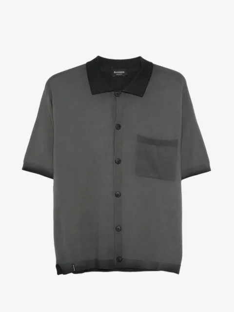 AROVESCIO pocket buttoned shirt