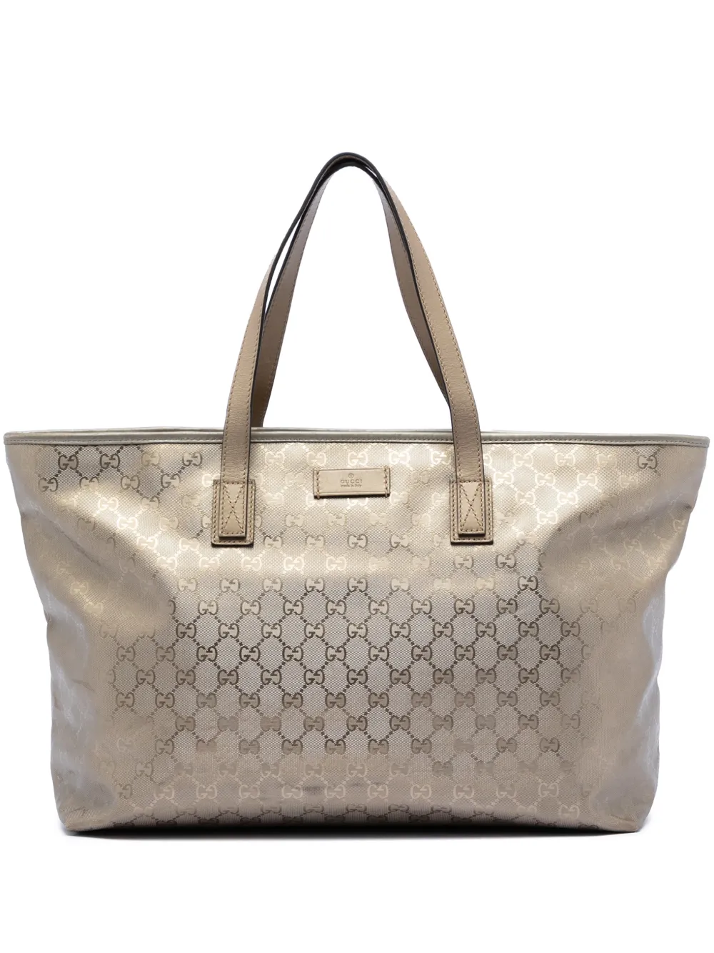 Gucci Pre-Owned 2016-2026 Large GG Imprime tote bag - Oro