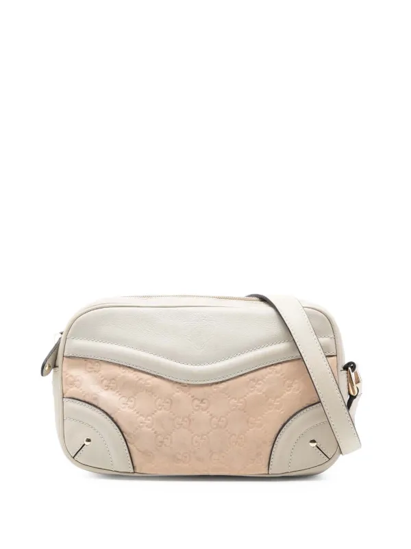 Gucci Pre-owned 2016-2026 Guccissima Crest Shoulder Bag in Pink