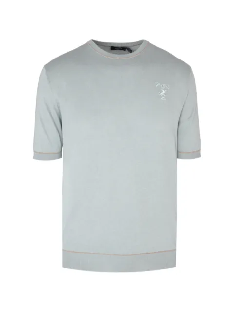 Tombolini logo-embroidered short-sleeve sweater