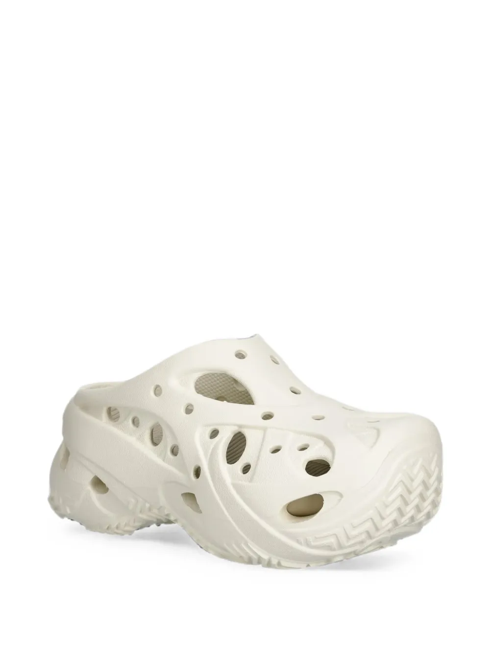 Crocs Caged perforated slip-on sneakers Beige