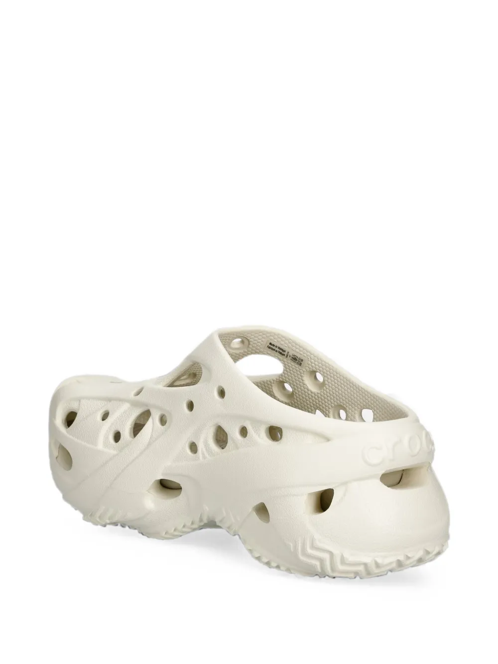 Crocs Caged perforated slip-on sneakers Beige