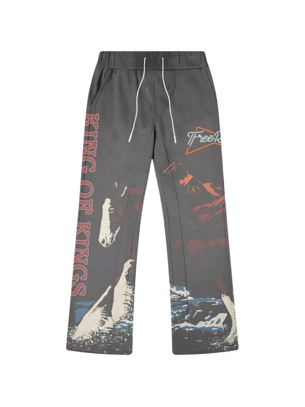 Free Refills graphic-print trousers - Grigio