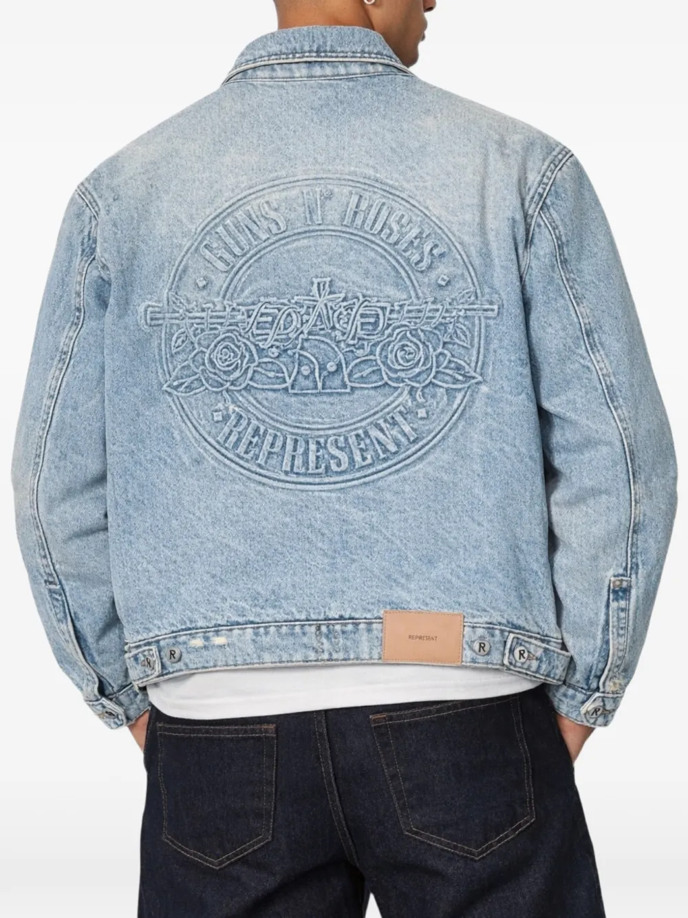 Represent Buttoned Denim Jacket - Blue 