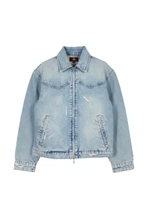 Alexander Wang プリント デニムジャケット | ブルー | FARFETCH JP