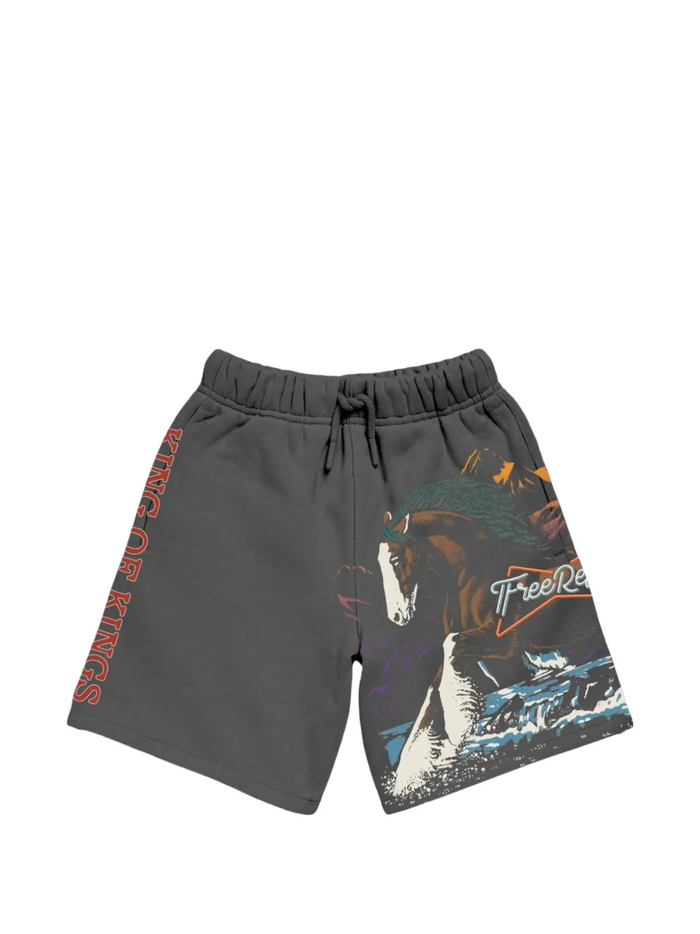 Free Refills graphic-print track shorts - Grigio