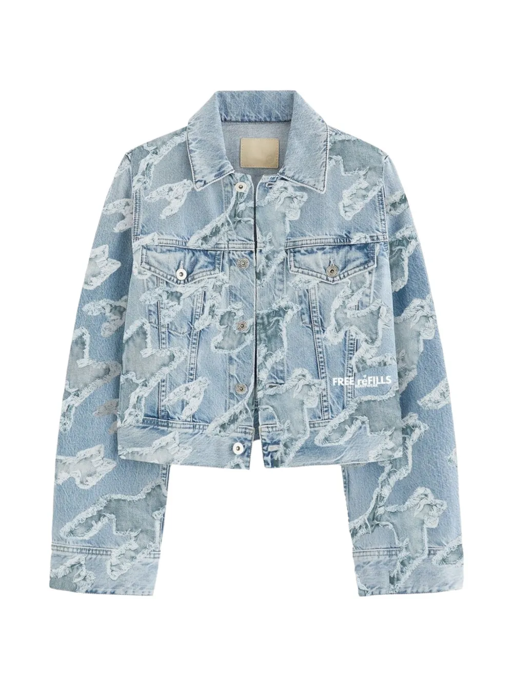 Free Refills distressed denim jacket - Blau