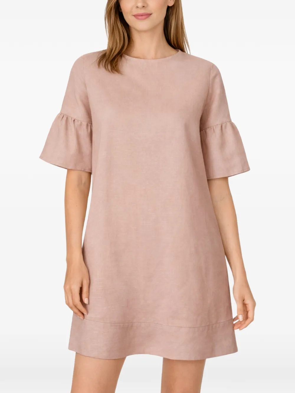  Gran Sasso Ruffled Mini Dress - Pink 