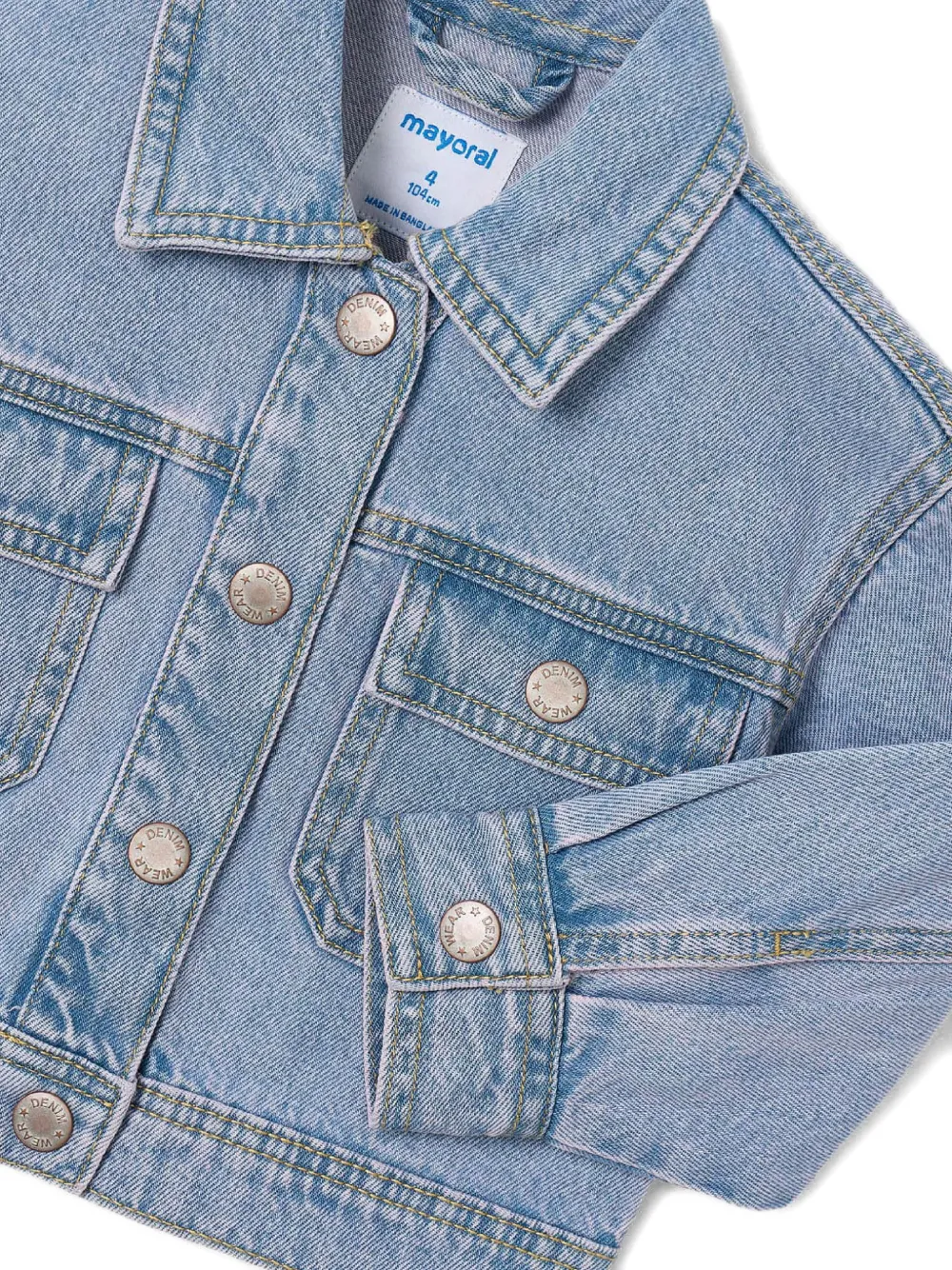  Mayoral Buttoned Pocket Jacket - Blue 
