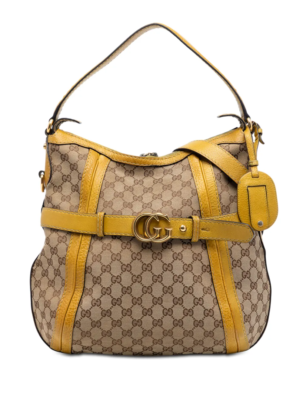 Gucci Pre-Owned 2016-2026 Medium GG Canvas Running satchel - Marrone