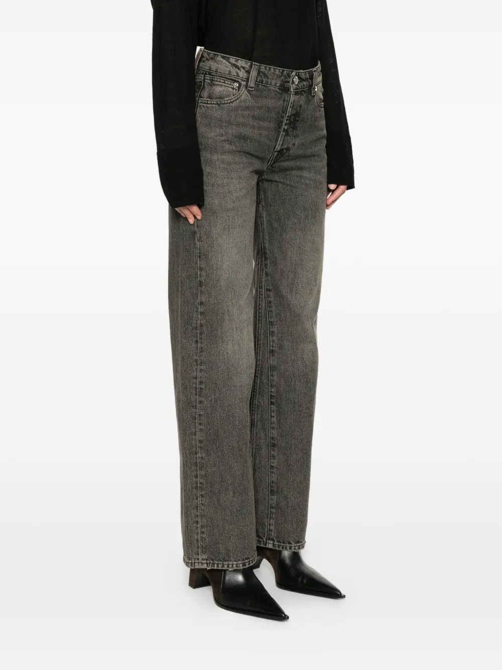  Our Legacy Treble Cut Wide-leg Jeans - Grey 