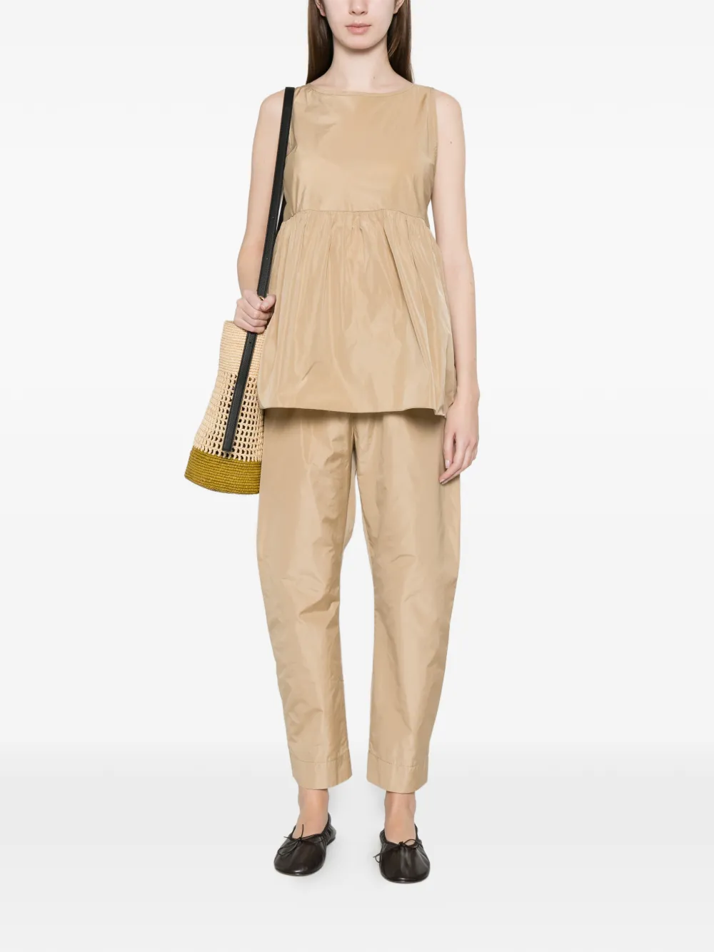 SUSANNE BOMMER Elastische broek Beige