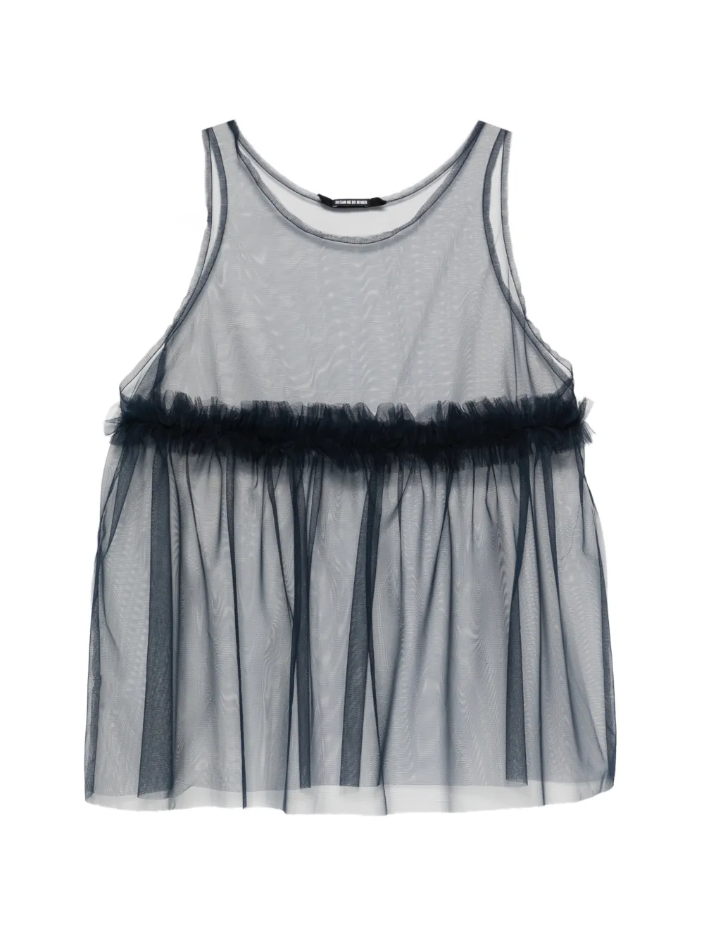 SUSANNE BOMMER ruffled sleeveless top - Blau