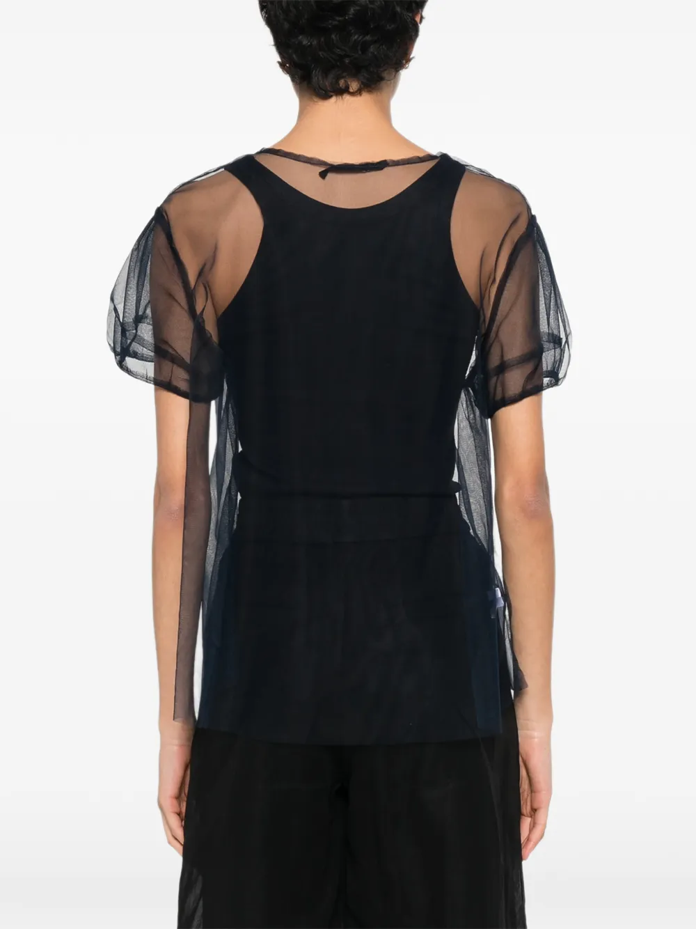 SUSANNE BOMMER Doorzichtig T-shirt Blauw