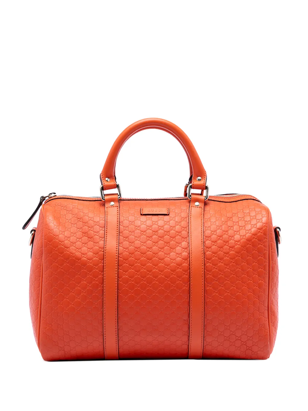 Gucci Pre-Owned 2016-2025 Medium Microguccissima Boston Bag satchel - Arancione