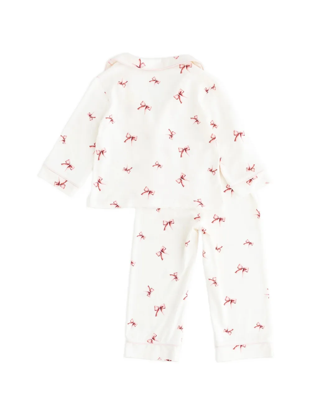 Cozy Crew Club Pyjama met strikprint Beige