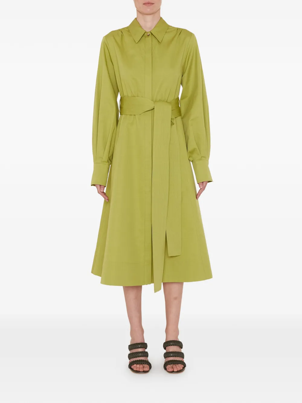 JOSEPH Ziane midi dress - Green