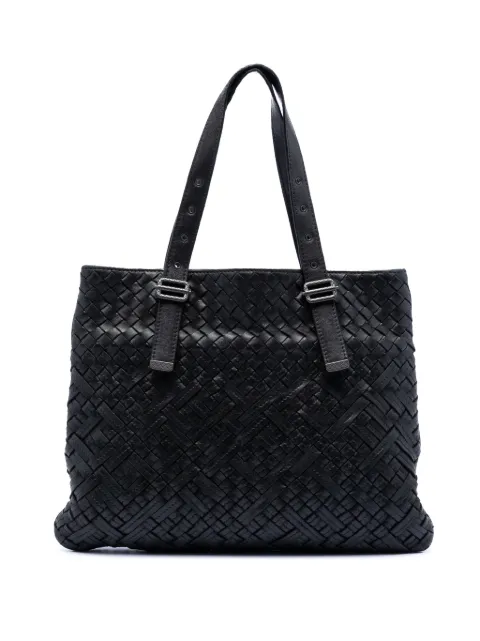 Bottega Veneta Pre-Owned 2012-2025 Nappa Intrecciato Belted Flat tote bag