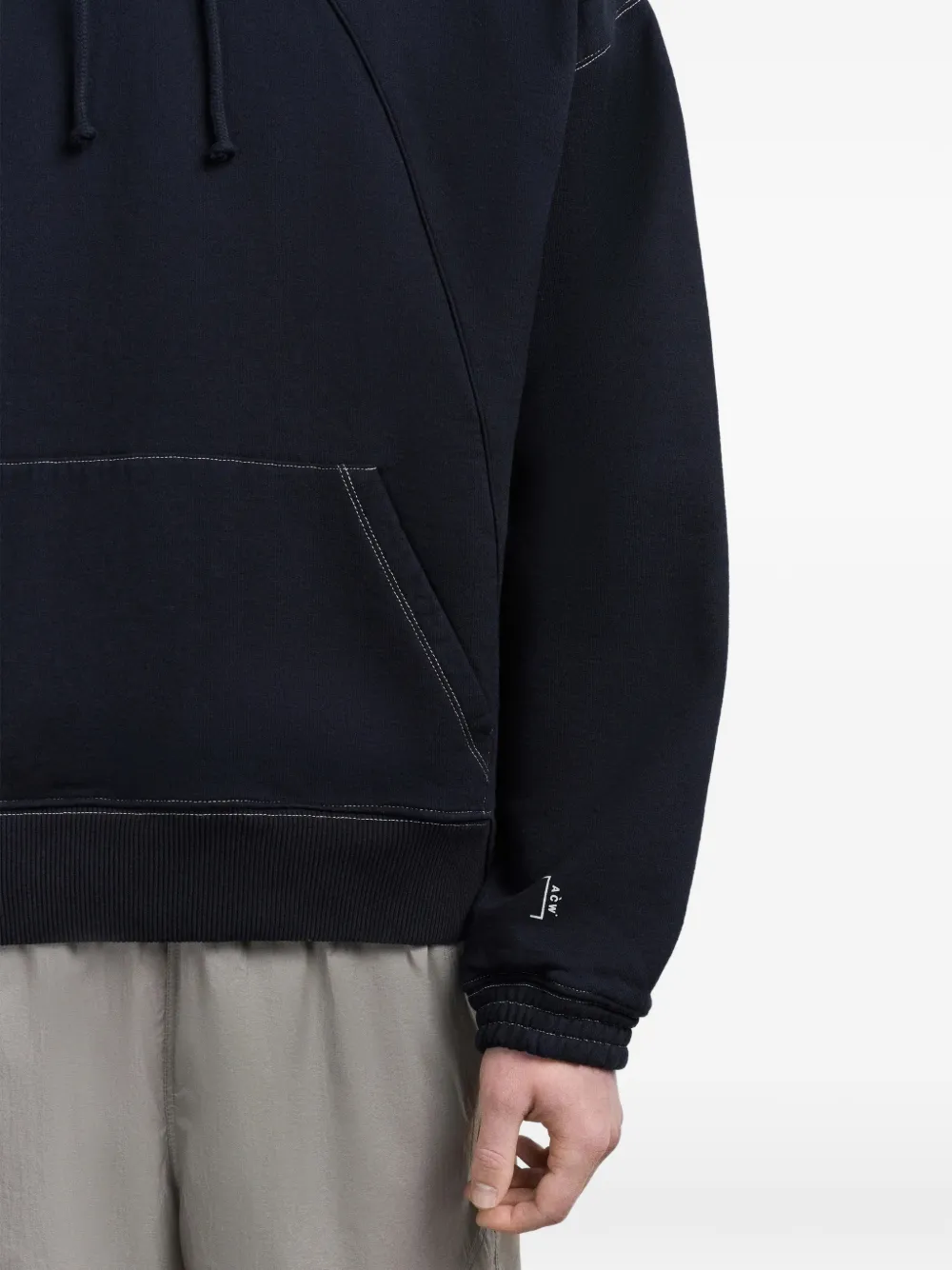 A-COLD-WALL* Hoodie met contrasterend stiksel Zwart