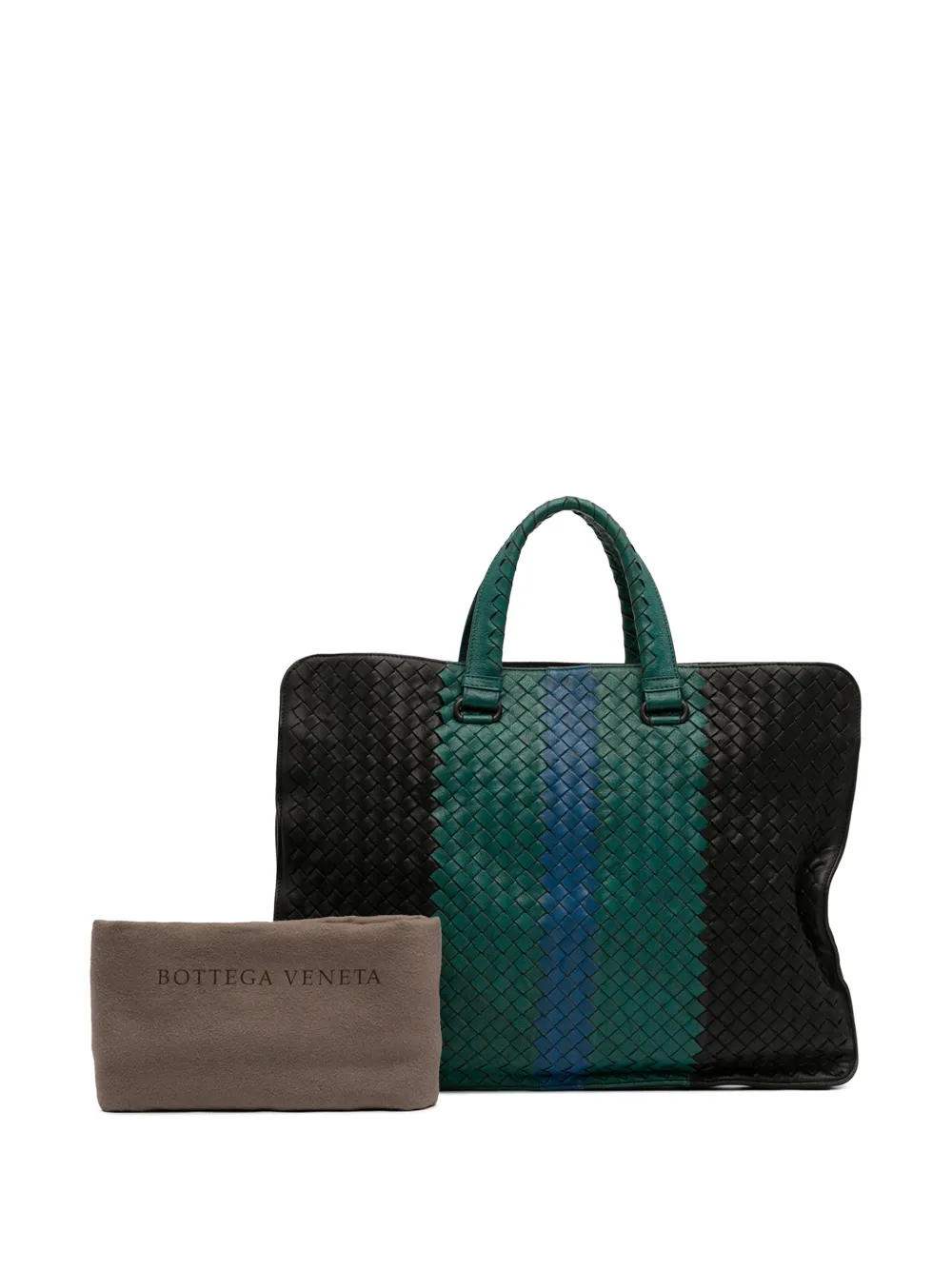 2012-2025 Nappa Intrecciato Club Fume Briefcase Business Bag